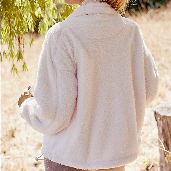 Free People Blush Big Sky Hi Fuzzy Pullover - Picture 3 of 3